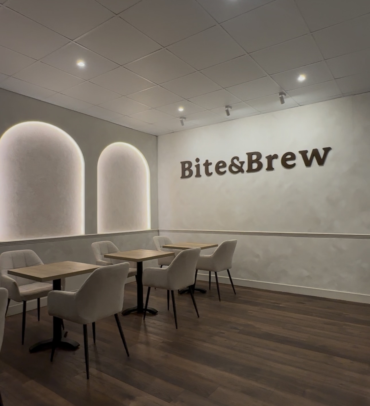 Inside of Bite & Brew cafe